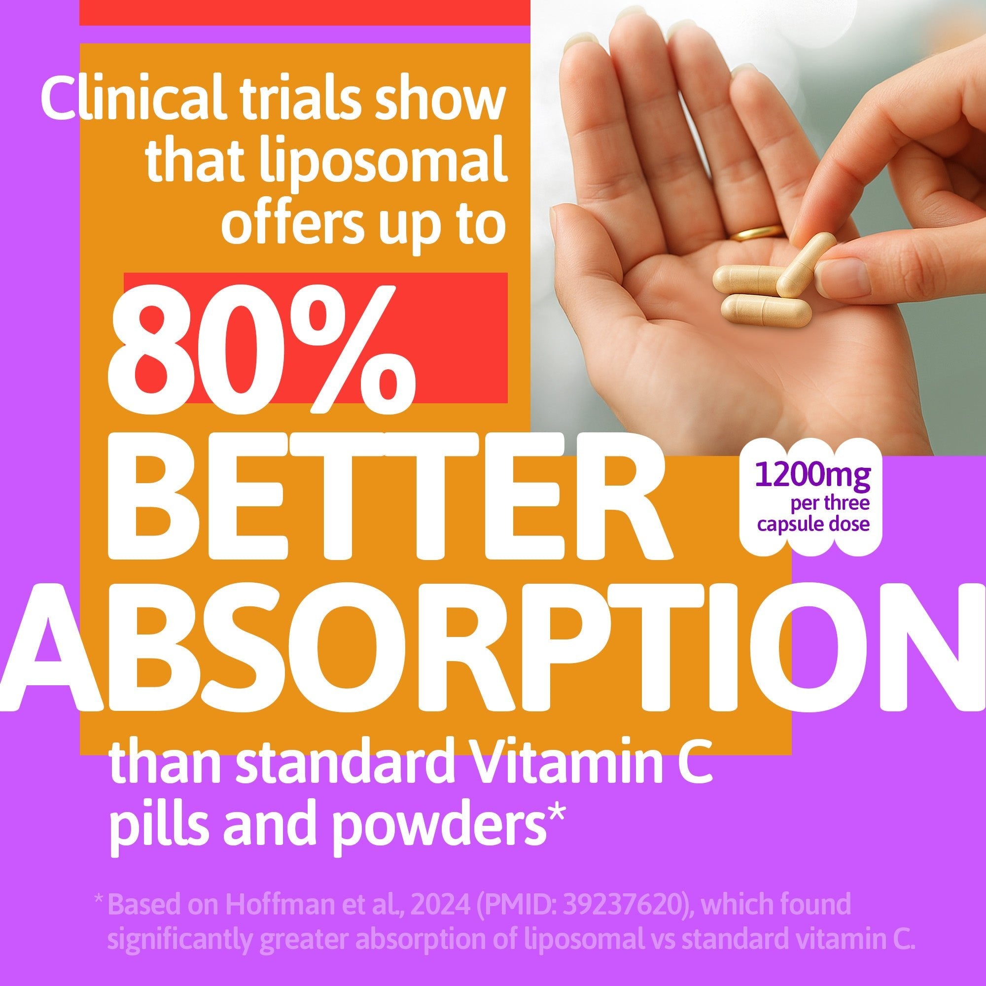 lipoC® 1200mg Liposomal Vitamin C - (90 Capsules) - Nature Provides