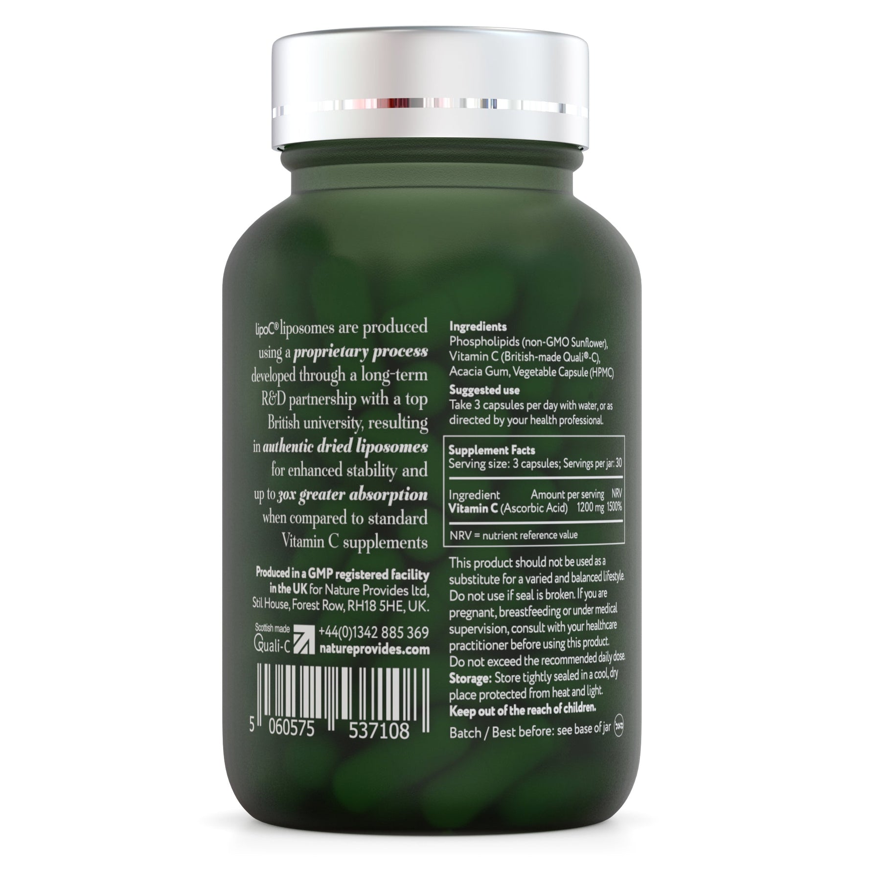NEW - COMING SOON! lipoC® 1200mg Liposomal Vitamin C - (90 Capsules) - Nature Provides