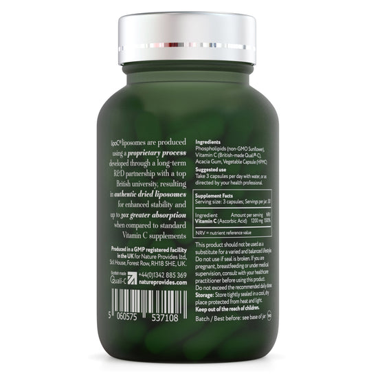 NEW - COMING SOON! lipoC® 1200mg Liposomal Vitamin C - (90 Capsules) - Nature Provides