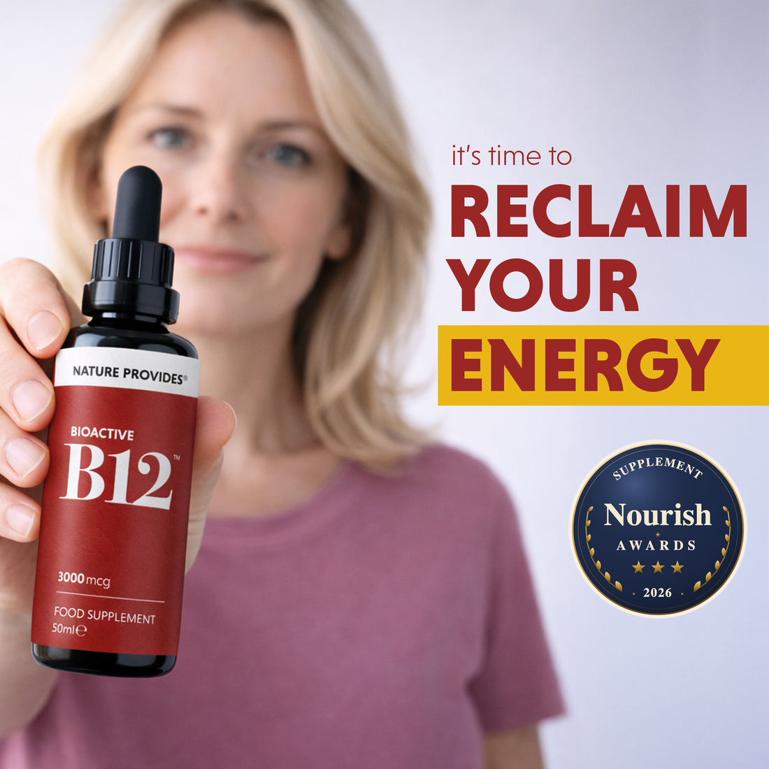 Bioactive B12 (3000 ميكروغرام) فيتامين ب12 السائل الإنزيمي المساعد - 50 مل