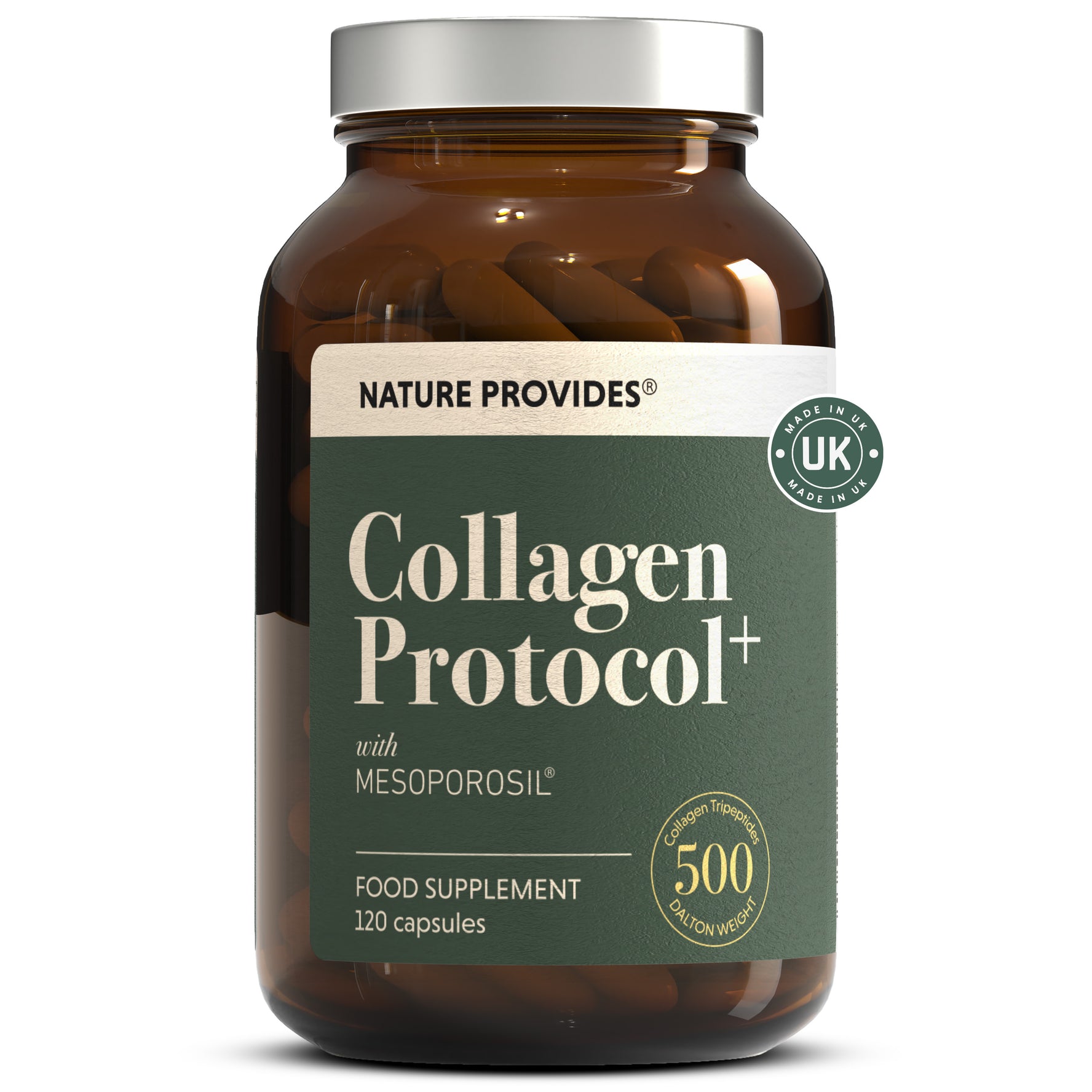 COMING SOON! Collagen Protocol+ 500 Da Marine Collagen with Organic Vitamin C - 120 Caps